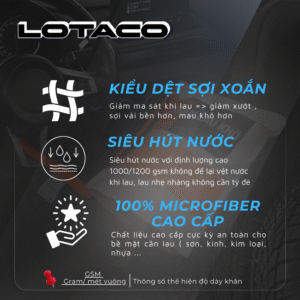 Khăn lau xe sợi xoắn